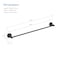 Kibi Circular 24 inch Bathroom Towel Bar KBA1404MB - alternate 7
